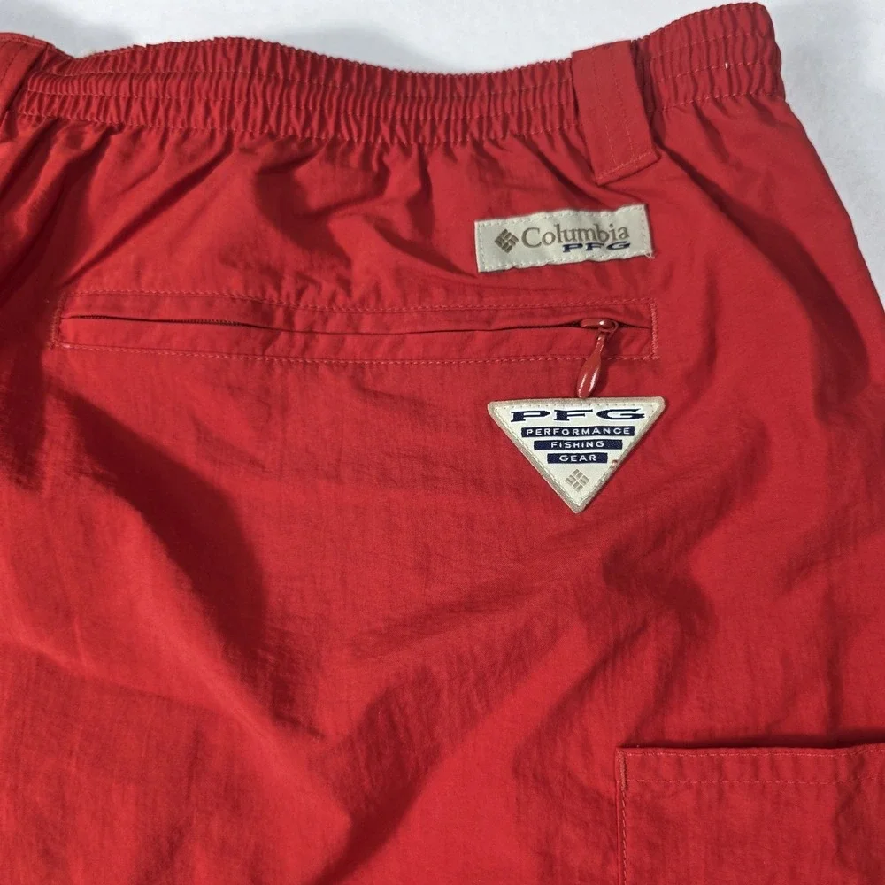 NEW Columbia Backcast II Lined Water Trunks Mens‎ Size XXL Red Inseam 6